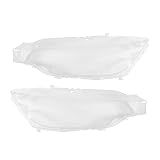 X AUTOHAUX 1 Pair Car Front Headlight Headlamp Lense Clear Lens Cover Cap PC Shell for BMW F30 F31 F35 2012-2015 63117339389 63117339390