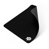 SteelSeries QcK Large Gaming Mousepad — Black — Non-Slip Silicone Rubber Base — Peak Tracking and Stability — Optimized for Gaming Sensors — 490 mm x 420 mm — FPS, MOBAs, RTS, MMO