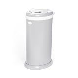 Ubbi Stainless Steel Diaper Pail, No Special Bags, Odor-Locking, Gray