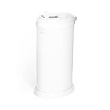Ubbi Stainless Steel Diaper Pail, No Special Bags, Odor-Locking, White