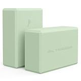Yoga Blocks 2 Pack, Supportive Non-Slip Foam for Yoga, Pilates & Stretching