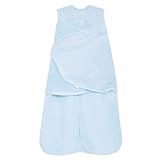 HALO Micro-Fleece Sleepsack Swaddle, 3-Way Adjustable Swaddle Blanket for Newborn and Infants, TOG 3.0 for Cold Climates, Hip Healthy, Baby Blue, Newborn, 0-3 Months