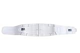 Motif Medical Pregnancy Back Brace – Breathable, Adjustable Pregnancy Belly Back Brace - Maternity Support Band Relieves Pressure on Abdomen, Lower Back, Hips & Pelvis (Extra Small, White)