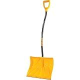 True Temper 1603400 Poly Snow Shovel/Pusher with Ergonomic D-Grip Steel Handle 18 Inch