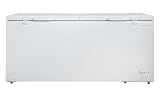 Hamilton Beach HBFRF2129 21 cu ft Double Door LID Garage-Ready Chest Freezer-White, Vinyl-Coated Baskets, Space-Saving Flat Back, Stay-Open, Front-Access Drain, for Storage, Hunting, Large Family
