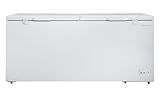 Hamilton Beach HBFRF2129 21 cu ft Double Door LID Garage-Ready Chest Freezer-White, Vinyl-Coated Baskets, Space-Saving Flat Back, Stay-Open, Front-Access Drain, for Storage, Hunting, Large Family