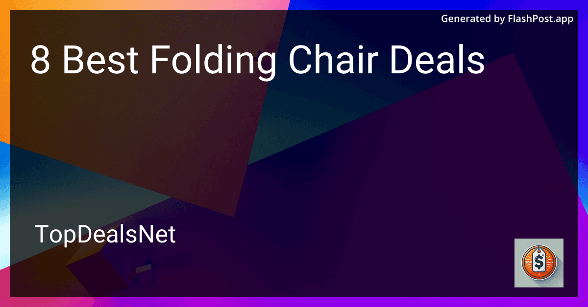 8 Best Folding Chair Deals in 2025 image