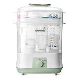 Grownsy Adjustable 4 in 1 Large Bottle Sterilizer and Dryer, 8 Bottles Capacity,Electric Steam Baby Bottle Sterilizer, Sanitizer for Baby Bottles & Pacifiers, Breast Pump Parts Green