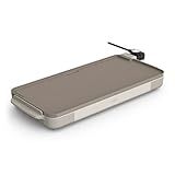 bella 10" x 20" Electric Griddle with EverGood™ Ceramic Nonstick Coating, Removable Temperature Probe, Dishwasher-Safe Drip Tray & Cool Touch Handles, Cook up to 10 Eggs, 1500 Watt, Oatmilk