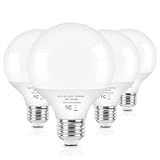 Brightever G25 Globe Light Bulbs, 60 Watt Vanity Light Bulb for Bathroom