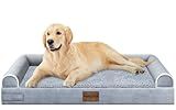 Large Dog Bed Orthopedic Washable: Beds Bolster XL Bed Large Big Dogs Memory Foam Couch Sofa Waterproof with Removable Cover
