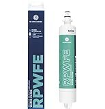GE RPWFE Refrigerator Water Filter, Genuine Replacement Filter, Certified to Reduce Lead, Sulfur, and 50+ Other Impurities, Replace Every 6 Months for Best Results, Pack of 1
