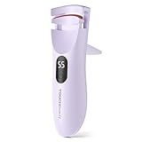TOUCHBeauty Rechargeable Heated Eyelash Curler with LED Display, Featuring 3-Level Adjustable Temperature for a Natural, Long-Lasting Curl (Up to 24 Hours) AG-2316purple