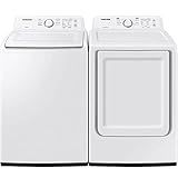 SAMSUNG WA40A3005WPR White Top Load HE Washer/Dryer Pair