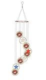 Red Carpet Studios Windchimes Patriotic Spiral Wind Chime Mobile, 23" Long, United States Marines