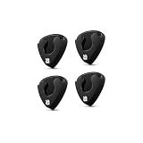 ROTOPATA 4 Pack Spring Loaded Guitar Pick Holder for Acoustic Electric Bass
