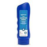 Amazon Brand - Solimo Sport Sunscreen Lotion, SPF 50, Reef Friendly (Octinoxate & Oxybenzone Free), Broad Spectrum UVA/UVB Protection, 8 Fluid Ounce