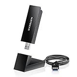 NETGEAR Nighthawk WiFi 6E USB 3.0 Adapter (A8000) - AXE3000 Tri-Band Wireless Gigabit Speed (Up to 3Gbps) - New 6GHz Band – Works with Any WiFi 6 or 6E Router Or Mesh System - for Windows PC