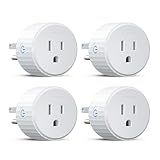 Govee Smart Plug, WiFi Plugs Work with Alexa & Google Assistant, Smart Outlet with Timer & Group Controller, WiFi Outlet for Home, No Hub Required, ETL & FCC Certified, 2.4G WiFi Only, 4 Pack