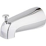 EZ-FLO 5-3/8 Inch Nose Diverter Tub Spout, 1/2 Inch IPS Connection, Chrome Finish, 15083