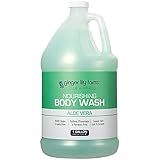 Ginger Lily Farms Club & Fitness Nourishing Body Wash, 100% Vegan & Cruelty-Free, Bath & Shower Gel for Men and Women, Aloe Vera Scent, 1 Gallon (128 fl. oz.) Refill