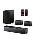ULTIMEA 5.1 Sound Bar for Smart TV, with Dolby Atmos, 410W Peak Power, Surround Sound System for TV, Wireless Subwoofer Bass Boost, Surround Adjustable, APP Control, Poseidon D60(New 2025 Model)