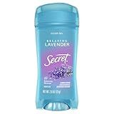 Secret Fresh Antiperspirant Deodorant for Women, 72hr Breathable Sweat & Odor Protection, Instant Freshness & Gentle, PH Balancing Minerals, Clear Gel, Relaxing Lavender Scent, 2.6 oz