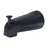 Danco Tub Spout with Diverter, Metal, Matte Black (11079)