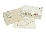Nepali Cherish Greeting Card & Envelope Box Set with Handmade Lokta Paper from Nepal, 15 Cards (Forest Wanderer)