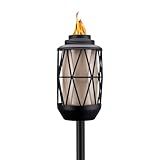 TIKI BiteFighter 64.25" Wire Metal Torch – Mosquito-Repellent Outdoor Decorative Lighting for Patio, Lawn, Backyard & Garden | Modern Bronze & Black | Includes Long-Lasting Wick & Snuffer