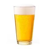 Libbey 1639HT Restaurant Basics DuraTuff 16 oz Pint Glasses Set of 12, All Purpose Heavy Duty Glasses, Glass Drinkware for Beer, Water, Soda and More