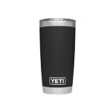 YETI Rambler 20 oz Tumbler, Stainless Steel, Vacuum Insulated with MagSlider Lid, Black