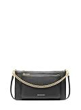 Michael Kors Jet Set Medium Pocket Convertible Crossbody Bag, Gold-Tone Hardware/Pebble Leather/Black