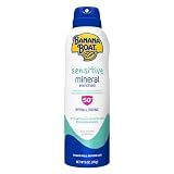 Banana Boat Sensitive Mineral Enriched Sunscreen Spray SPF 50, 6 oz