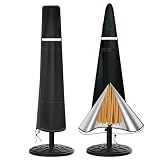 Patio Umbrella Cover Outdoor Umbrella Cover Waterproof Durable 420D Polyester Fabric Patio Parasol Market Umbrella Cover for 7 ft to 11 ft Outdoor Umbrella with Zipper (Black)
