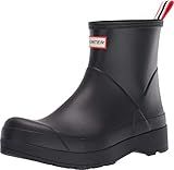 Hunter Men's Play Short Rain Boot, Black, 10