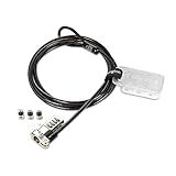 Kensington Universal 3-in-1 Combination Laptop Lock, Computer Security Locking Cable - Resettable Version (K62316WW), Black