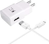 Samsung Galaxy Tab E 8.0 Tablet Adaptive Fast Charger Micro USB 2.0 Cable Kit! True Digital Adaptive Fast Charging uses Dual voltages for up to 50% Faster Charging!