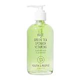 Youth To The People Superfood Facial Cleanser Full Size - Kale + Green Tea Daily Face Wash, Gentle Makeup Remover, with Soothing Antioxidants for Glowing Skin, pH Balance, Clean Pores – 8 fl oz