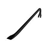 Olympia Tools 12" Wrecking Bar, Heavy Duty Pry Bar with Beveled Chisel End and Forged Carbon Steel for Prying, Lifting and Pulling Nails, 1 Count (Pack of 1)