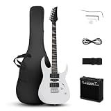 Ktaxon 39" Electric Guitar with 20Watt Amp for Beginners, White