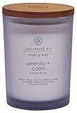 Chesapeake Bay Candle Medium Jar Scented Candle Serenity + Calm (Lavender Thyme) Home Décor Orange Gifting Idea Burn Time of 50 Hours