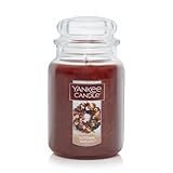 Yankee Candle Autumn Wreath Scented Classic 22oz Large Jar Single Wick Aromatherapy Candle Over 110 Hours of Burn Time Fall Fragrance Perfect for gifting