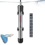 HITOP 50W Adjustable Aquarium Heater, Submersible Fish Tank Heater Thermostat with Suction Cups for 8-16Gal
