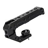 SUNLYTOUR Lightweight Camera Top Handle with 3/8" locating Pins for Camera Cage with ARRI Interface,Camera Top Handgrip with 3 Cold Shoe Interface to Mount Light/Microphone/Monitor