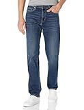Amazon Essentials Men's Straight-Fit Stretch Jean - Discontinued Colors, Dark Blue Vintage, 40W x 28L