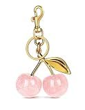 OVRUNS Cherry Bag Charm Cute Accessories Sparkling Purse Charms for Women