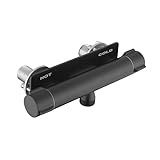 RV Shower Faucet Valve, All Metal Camper Shower Faucet, Matte Black 4” RV Shower Replacement Valve Diverter for Indoor and Outdoor Shower