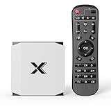 Android TV Box 4GB RAM 32GB, Smart TV Box Android 4K Ultra HD, 2.4G/5G Dual-Band WiFi 6, Support 100M Ethernet, Bluetooth 5.0, USB 2.0, for Home Theater