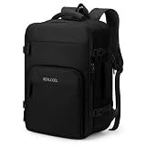 RealCool 15.6" Laptop Travel Backpack, TSA Flight Approved Carry On Daypack